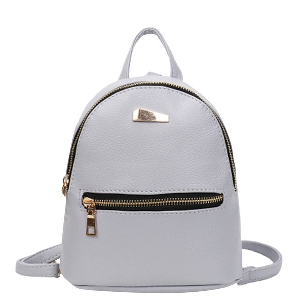 

fashion women mini backpack pu leather college shoulder satchel school rucksack girls casual travel bag mochilas mujer #t10