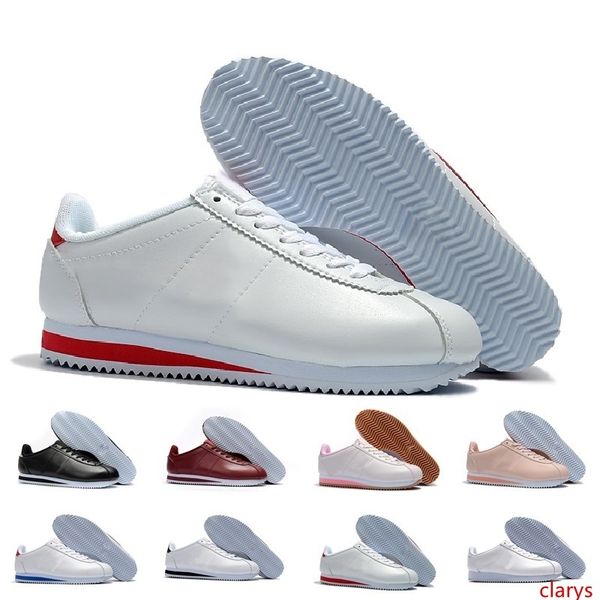 

sale men women athletic classic cortez nylon prm running sneaker adlut pink black red white blue lightweight sport run shoes 36-44