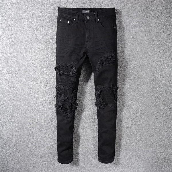 

new 2019 jeans summer lightweight designer jeans men's casual luxury denim pants classic straight denim designer jeans, Blue