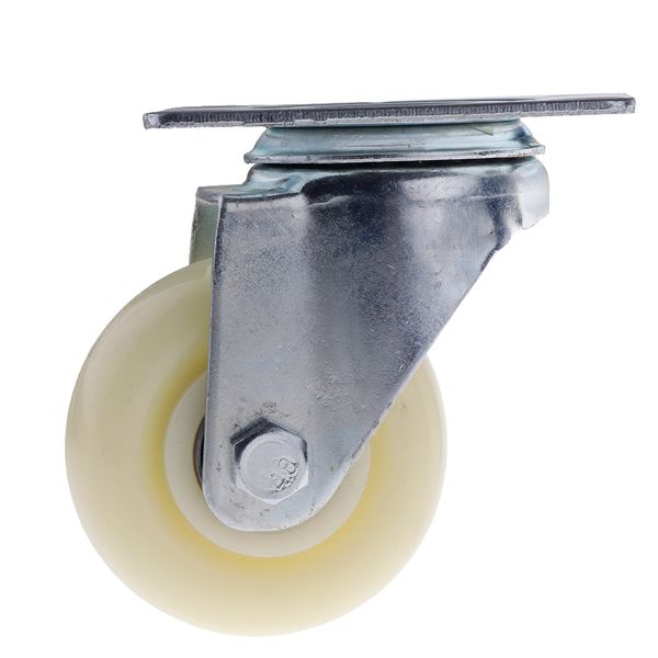 

3inch white pp swivel plate caster wheels 90kg 200lbs trolley cart