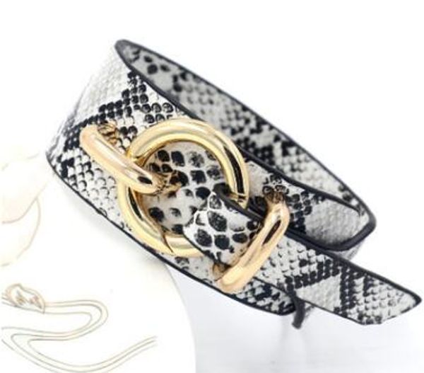 

bohemian leopard snake charm bracelets for women metal button leather wide bracelet&bangle big statement jewelry gifts, Golden;silver