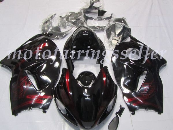 

new abs plastic fairings kit fit for suzuki gsx1300 1300r 1997 98 99 00 01 02 03 04 05 06 2007 injection mold red deep gloss black