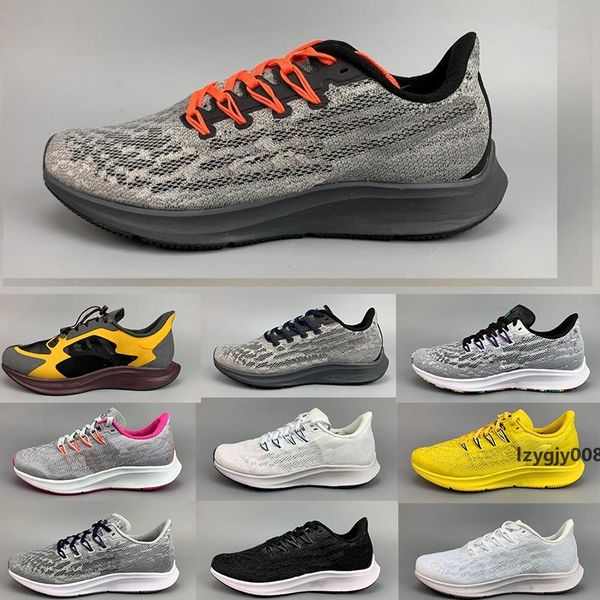 

2020 zoom pegasus 36 men women running shoes black white designer sneakers yellow sport sneaker breathable trainers size 36-45