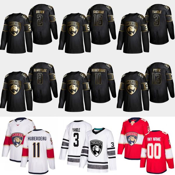 

2 Josh Brown 2019 Gold Black Florida Panthers 3 Keith Yandle 15 Riley Sheahan 13 Mark Pysyk 11 Jonathan Huberdeau 8 Jayce Hawryluk Jersey