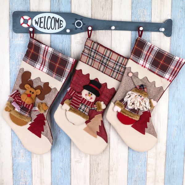

christmas products wholesale christmas stockings, socks, decorations, old elk stockings pendant