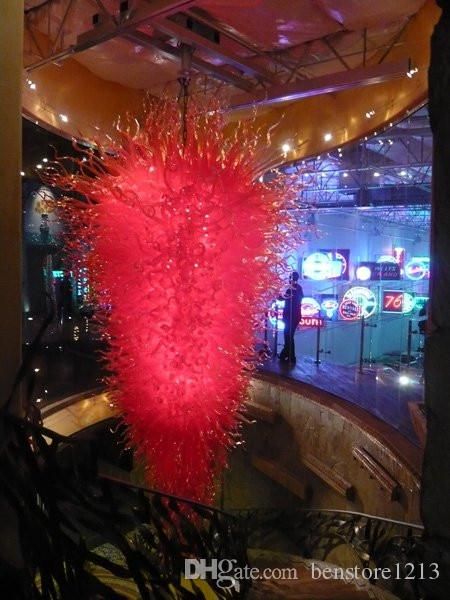 

large l chandelier red glass led decorative lights 100% mouth blown borosilicate style hand blown murano glass big chandelier