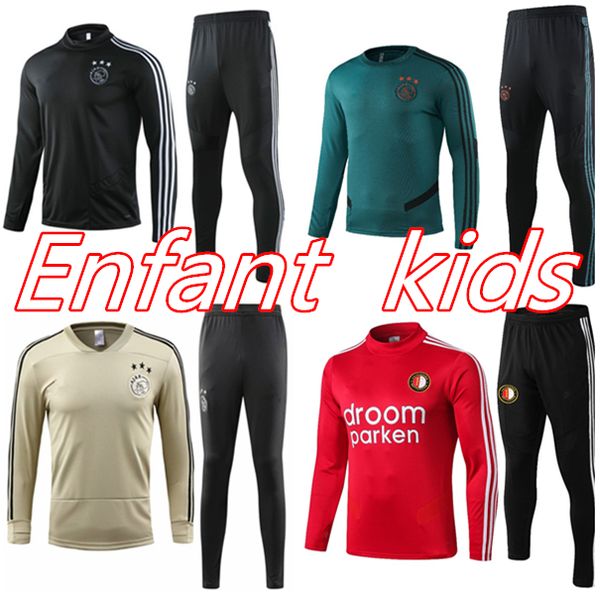 

2019 2020 футбольные костюмы ajax fc 19 20 tadic de ligt berghuis jorgensen t спортивный костюм vilhena комплект спортивной куртки для детей, Black