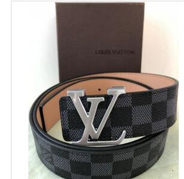 

leather belt g belts men and women new mens belts luxury classic checked belt 105cm-120cm with box, Black;brown