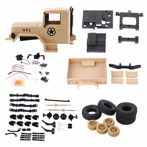 

wpl b-14 rc truck remote control climbing off-road vehicle toy 2.4g hobby military 4 wheel drive car rtr spare parts diy kit b-1