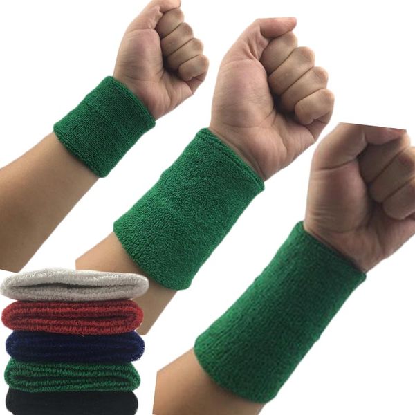 

wrist sweatband tennis sport wristband volleyball gym wrist brace support sweat band towel bracelet protector 8 /11 /15 cm, Black;red