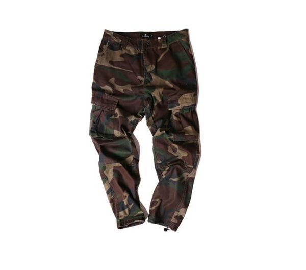 

fashion pocket men's camouflage pants casual pants cargo 2 colors, Black