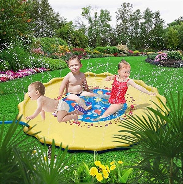 

outdoor sprinkler pad summer fun water toys inflatable baby water mat