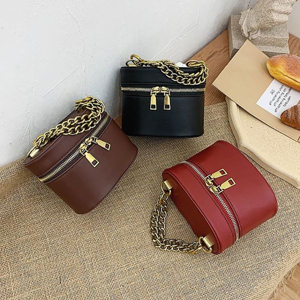 

дамы молния ретро ведро crossbody сумка новый женский мобильный телефон сумка женский посланник сумки на ремне мода кожа