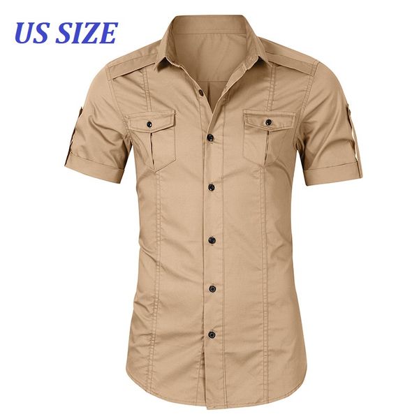

us size 100% cotton mens shirts short sleeve shirt men business dress shirts male camisa masculin chemise homme ts-513, White;black