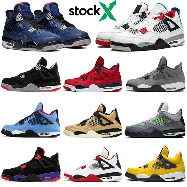 

2020 stock x 4 4s what the men basketball shoes loyal blue bred cactus jack outdoor neon mens trainers sports sneakers size 7-13