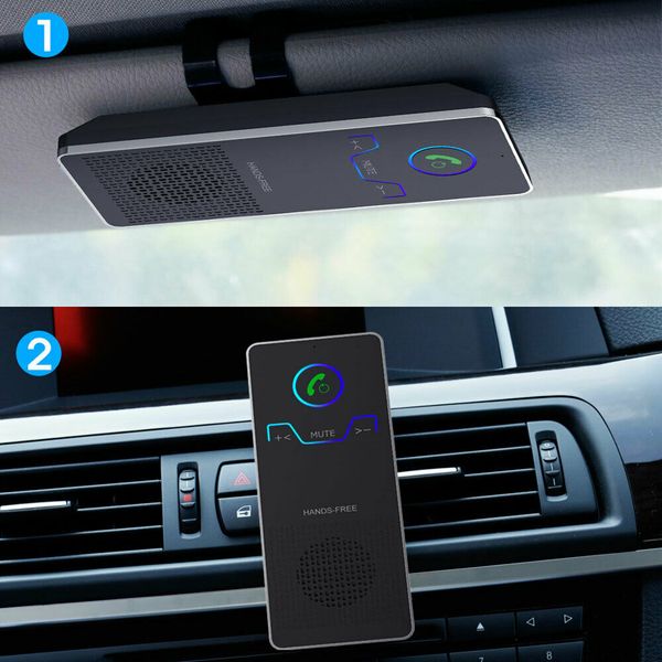 

wireless bluetooth handsspeaker phone mp3 car kit sun visor clip drive