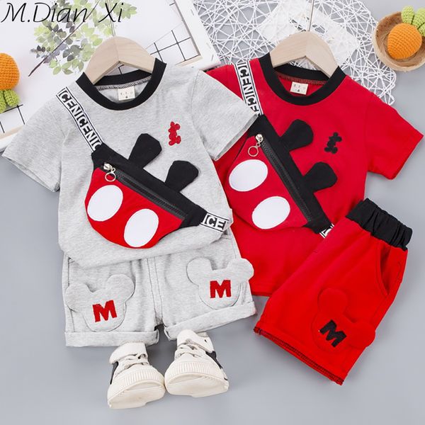 

infant baby boys clothes summer children suits cartoon baby boy clothing sets t shirt+short pants 2pcs outfits kids sets, White