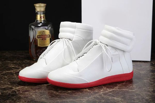 

2019new designer double box man name brand high hook&loop mixed colors flat sneaker outdoors shoes size 39-46, Black