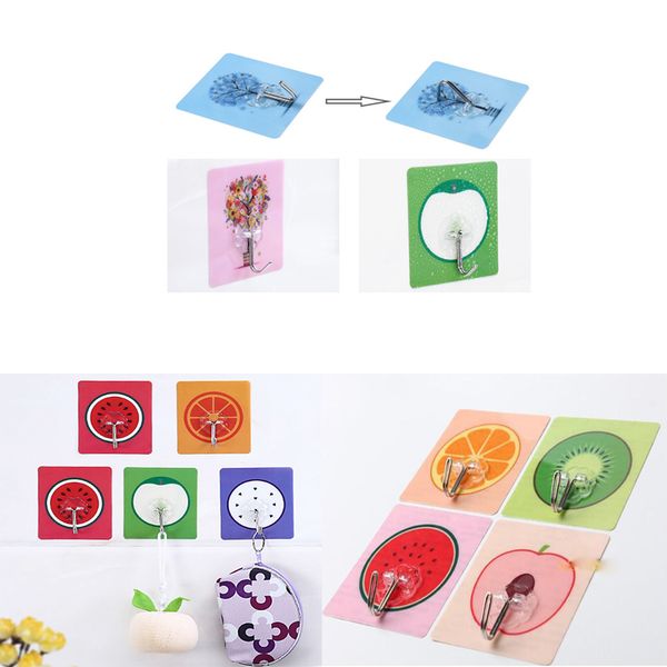 

4pcs/set multifunction wall hooks hanger no trace strong glue wall hooks kitchen bathroom door hanger home organizer