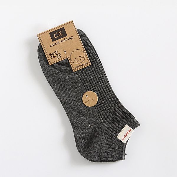 

весна и лето мужские дизайнерские носки с solid color роскошные мужские носки дышащая горячие tide повседневный бренд short носок для мужчин, Black