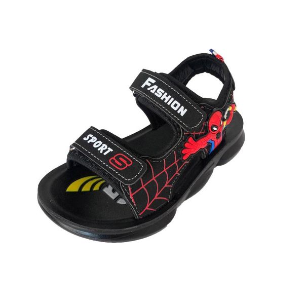 

обувь для мальчиков новая мода мультфильм сандалии сандалии с мягкой подошвой, Black;red