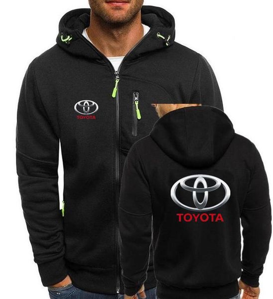 

hoodies men car logo print casual hip hop harajuku long sleeve hooded sweatshirts mens zipper jacket man hoody clothing, Black