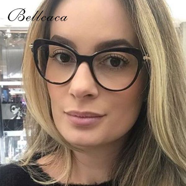 

bellcaca оправа для очков женщины близорукость очки рецепт компьютер оптическая прозрачная линза оправа для очков для женщин bc691, Black
