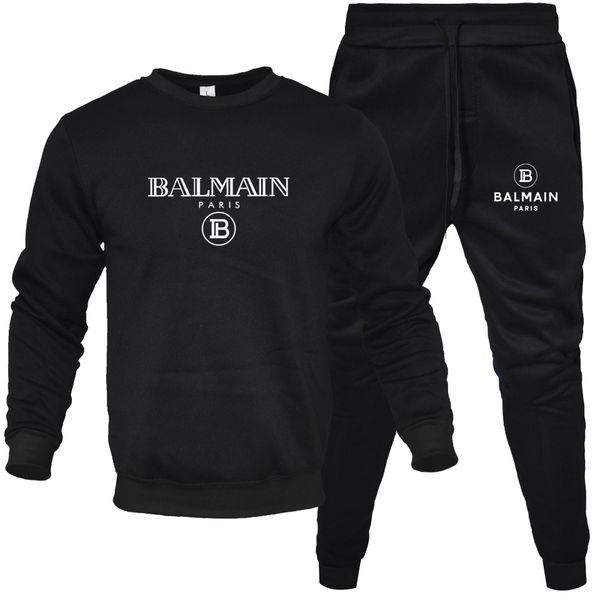 

2020 tracksuits men clothing designer north sweatshirt pants+t shirt black white red yellow men fashion casual clothes sports tracksuit, Gray