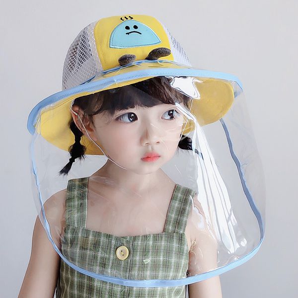 

cap mask bucket cartoon designer bucket hat for cute fisherman mouth protective boy hats face anti-saliva girl cover cap kids hat hjdpg, White;black