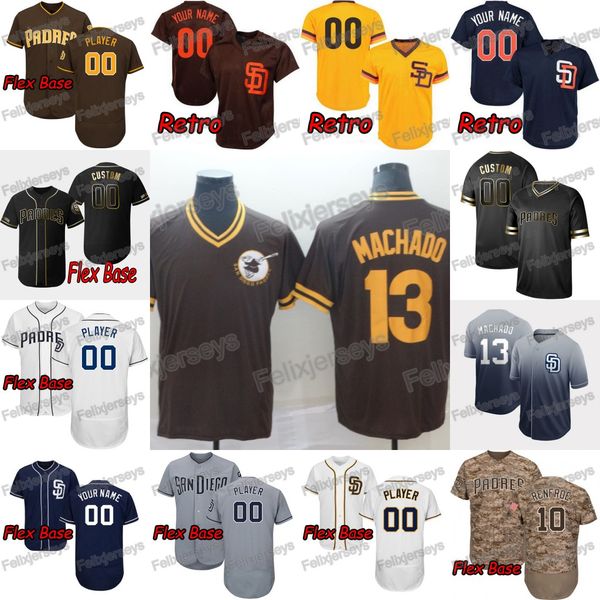 

Manny Machado 2019 Golden Edition Hunter Renfroe Fernando Tatis Jr. Wil Myers Francisco Mejia Padres Manuel Margot Eric Hosmer Hedges Jersey