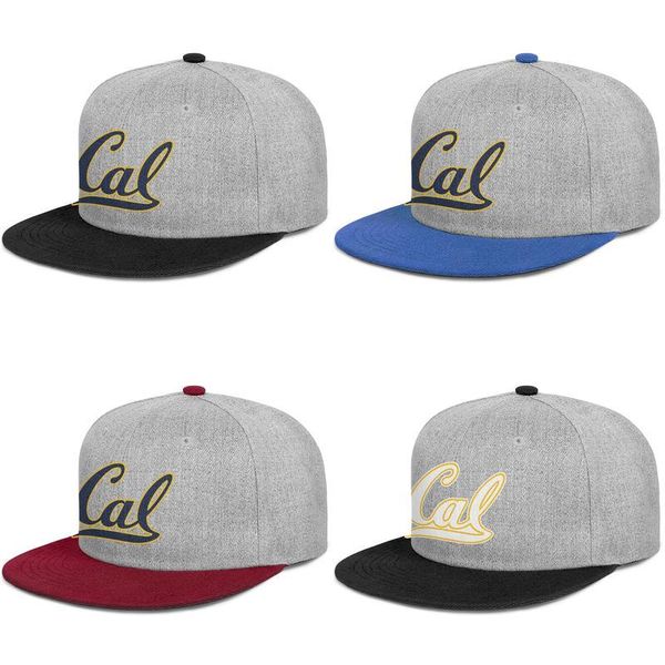 

california golden bears football logo mesh mens and women snap back baseballcap styles youth hip hopflat brimhats california golden 3d, Blue;gray
