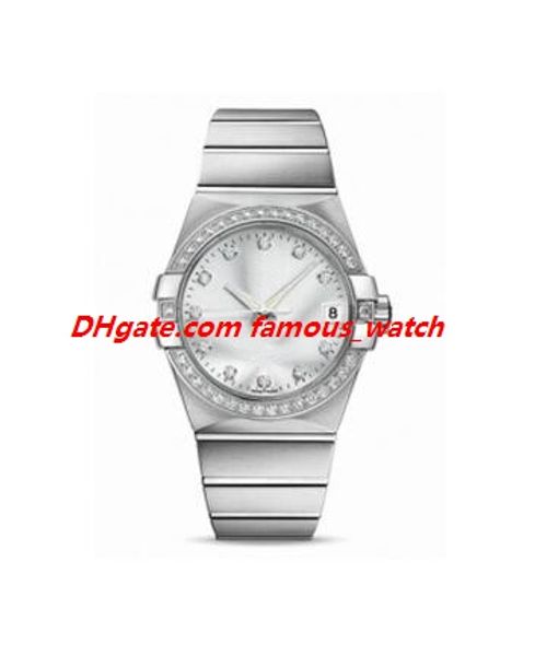 

Luxury Watch 10 Style Mens 38mm 123.25.38.21.52.001 Diamond Dial Steel Automatic Fashion Men's Watches Wristwatch