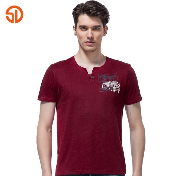 

senlin jeep v neck short sleeve print t shirt men t -shirt 2018 summer fashion jeep men style cotton tee men, White;black