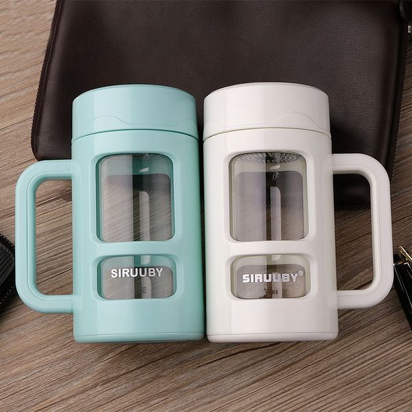D-Form Handgriff Schalen Wasser Becher 400ml Kapazitäts Kaffee Wasser Tee