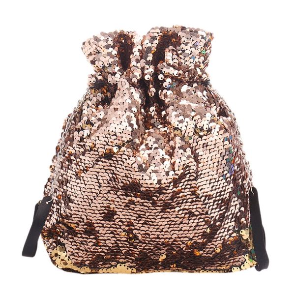

sequins glitter fashion drawstring shoulder bag dance bag for women girls teens
