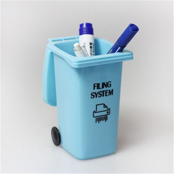 

mini roadside garbage rack and recycling box pen holder, small trash can for desk office small stationery