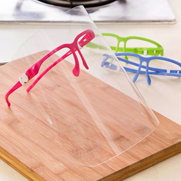 

clear transparent face shield mask anti dust splash masks fume proof cooking kitchen multi-function protective masks mma3367, Blue