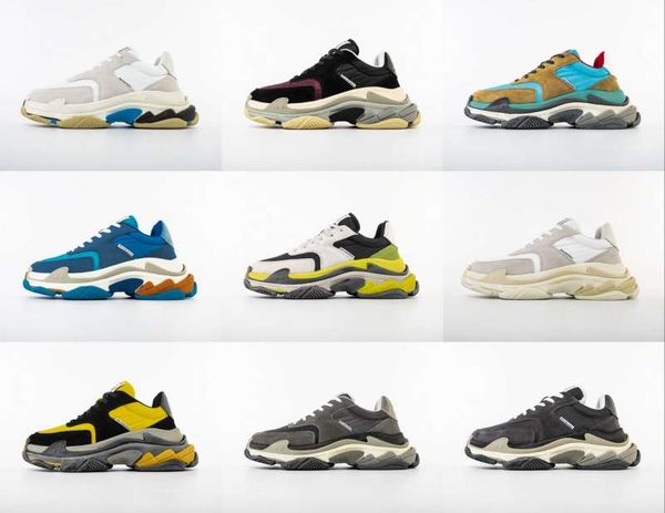 

2019 luxury hoe pari triple 2 0 neaker 6 layer ca ual retro dad de igner neaker women men port teni chau ure ize35 45