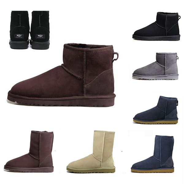 

2019 удобные классические сапоги wgg полусапожки австралия коричневый черный серый каштановый темно-синий красный женская женская снегоступы