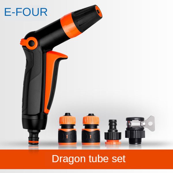

e-four car wash garden hose nozzle high pressure technology spray pattern heavy duty metal spray gun pistol grip trigger wash