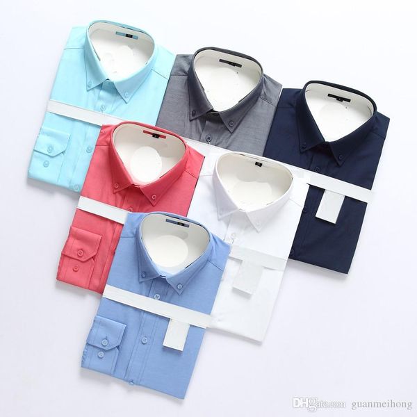 

men t-shirts long sleeve polo mens dress shirts man cotton shirt slim fit shirt polo chemise homme, White;black