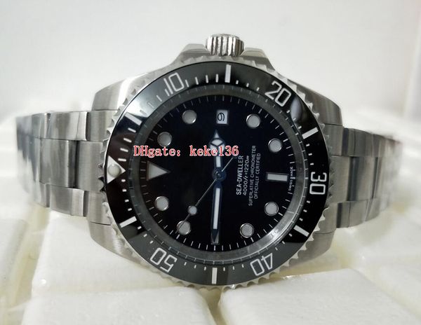 

elling good men wristwatches sea-dweller 126660 43mm stainless steel blue luminescent asia 2813 movement automatic mens watch watches, Slivery;brown