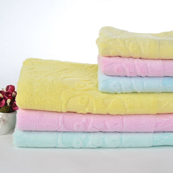 

cotton printed towel 3 color set to increase thickening soft skin-friendly household bath towels