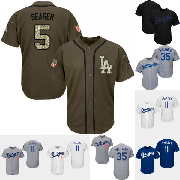 

5 Corey Seager Jersey Los Angeles 11 A.J. Pollock 21 Walker Buehler 35 Cody Bellinger Russell Martin Kenley Jansen Dodgers Baseball Jerseys
