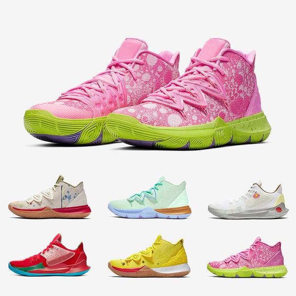 

Sponge Bob X Irving 5 Mens Basketball Shoes 5s Trainers Mr. Krabs Patrick Squidward Sandy Cheeks Star men Sports Sneakers 36-46