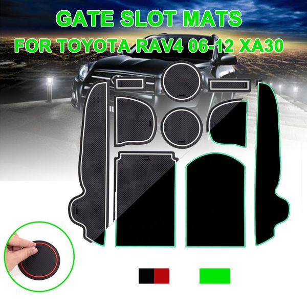 

for rav4 2006-2012 xa30 anti-slip gate slot mat rubber accessories for rav 4 2006 2007 2008 2009 2010 2011 2012