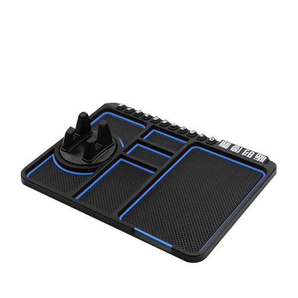 

easy clean washable wear resistant parking card numbers practical car dashboard pvc phone holder heat resistance anti slip mat