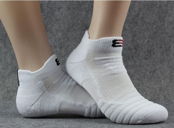 

элитный баскетбол мужские носки из чистого хлопка добавить тяжелое полотенце база профессиональный открытый бег волос воротник спортивные чу, Black