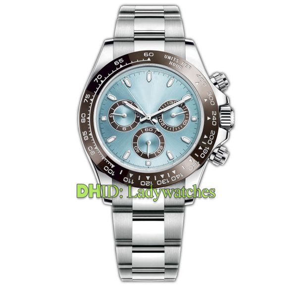 

gold watches men 40mm stainless steel casual ceramic bezel watches wholesale auto date men dress watch male clocks gift reloj date, Slivery;brown