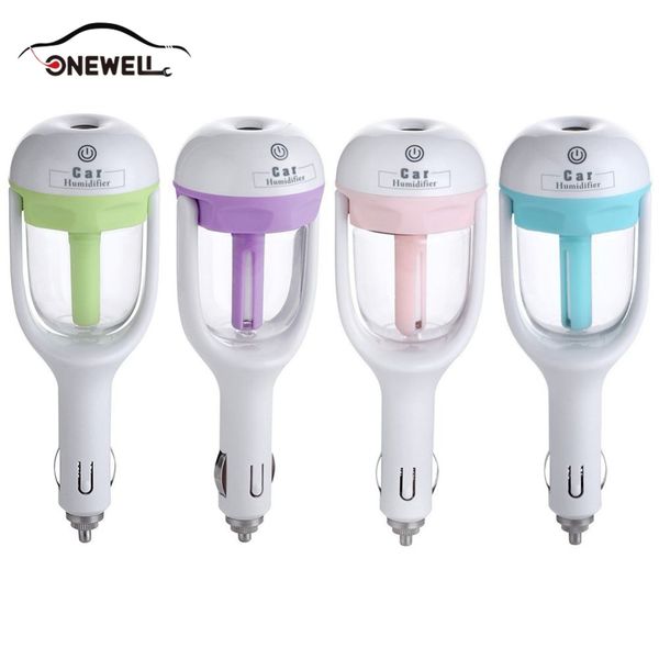 

mini car usb auto charger humidifier air purifier off sprayer add water essential fragrance diffuser